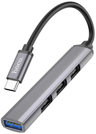Концентратор (Hub) HB26 4 порти (1USB 3.0 + 3USB 2.0) USB grey