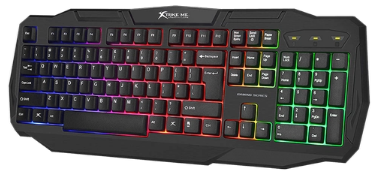 Клавіатура ігрова мембранна Xtrike Me KB-302 RGB black