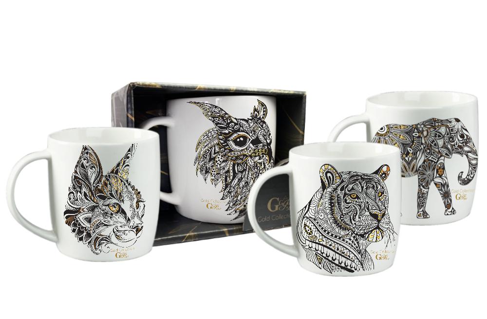 Чашка керамічна 350мл «Animals Gold / Слон» в подар. кор-ці 76020790