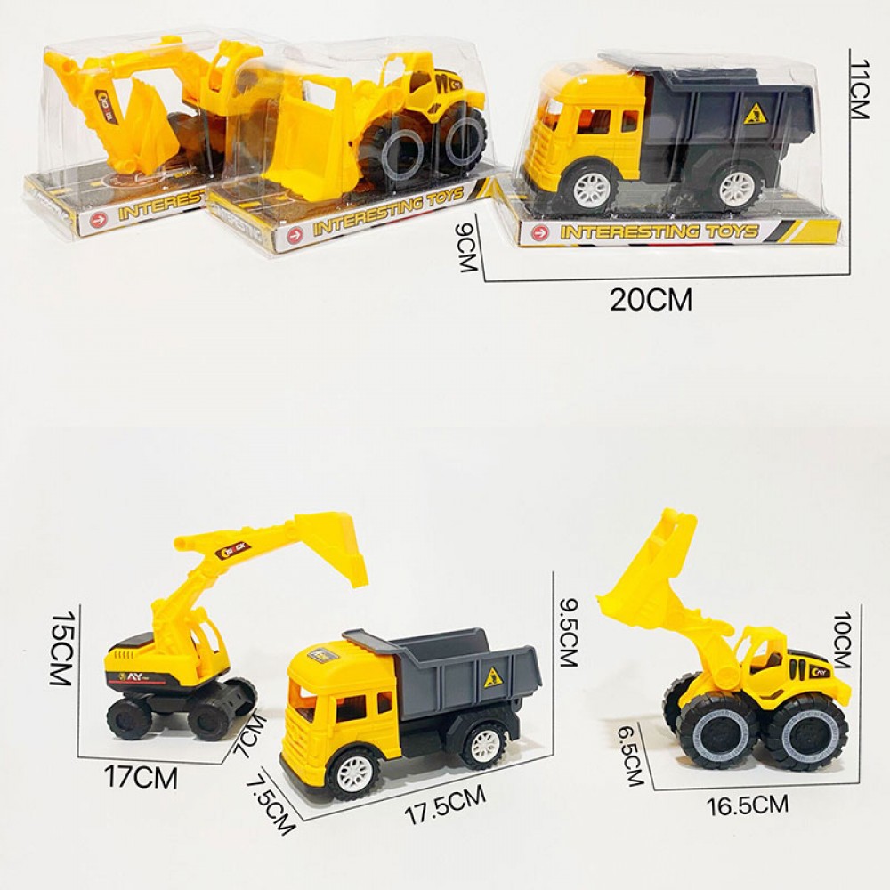 Будівельна техніка 16,5см, рухливі деталі, в слюді, 20×11×9см