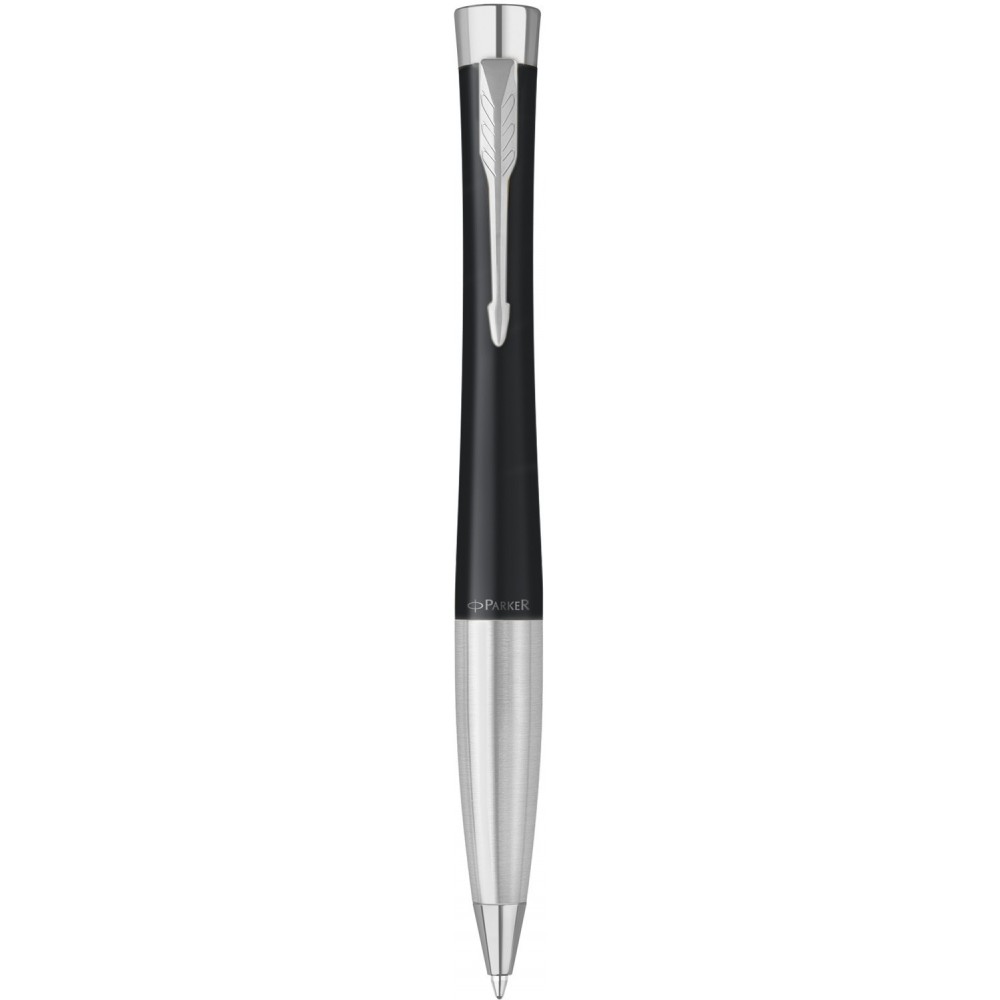 Ручка кулькова «Parker Urban Muted Black» хром