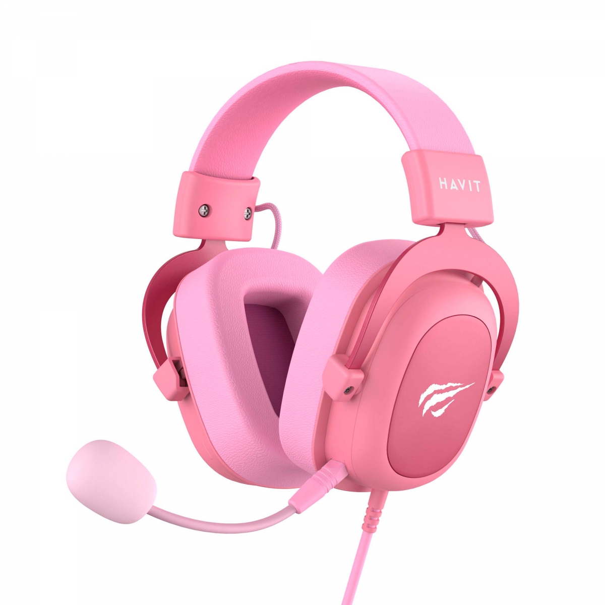 Навушники HV-H2002D pink+мікрофон