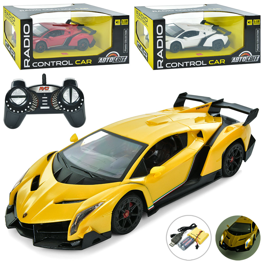 Машина RK (1:18) Lamborghini, 2,4G, 28см, світло, гумові колеса