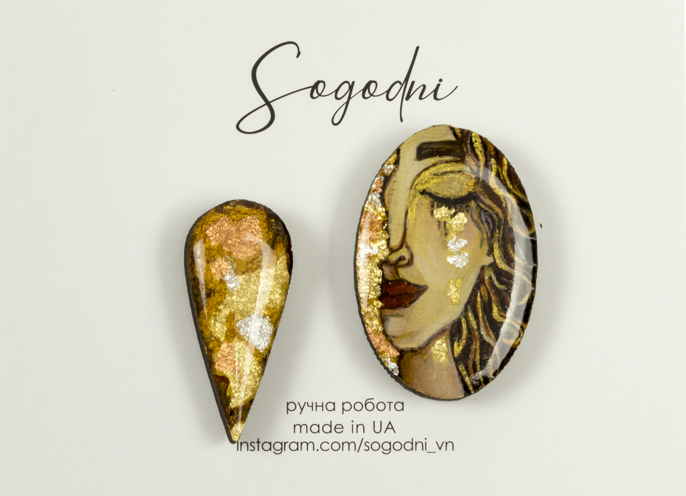 Сережки цвяшки «Sogodni» Mood in museum M