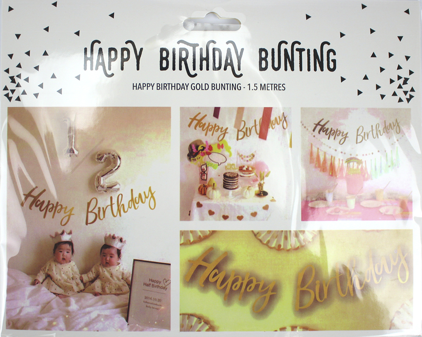 Гірлянда «Happy Birthday» червона
