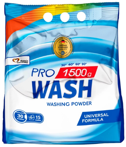 Прал. порошок 1,5кг універ. «Pro Wash»