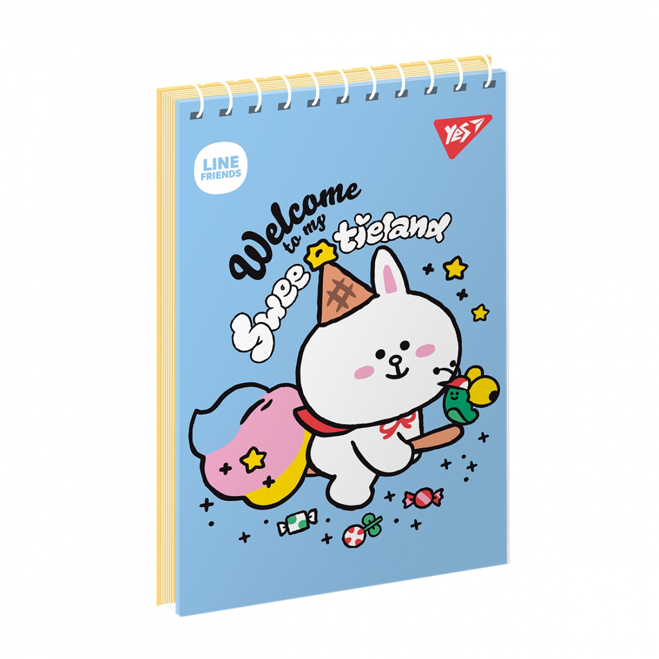 Блокнот пруж. А6 80 аркушів «Line Friends»