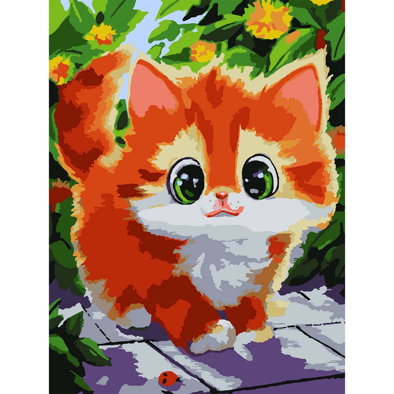 Картини по номерах «Руде кошеня» 30×40см