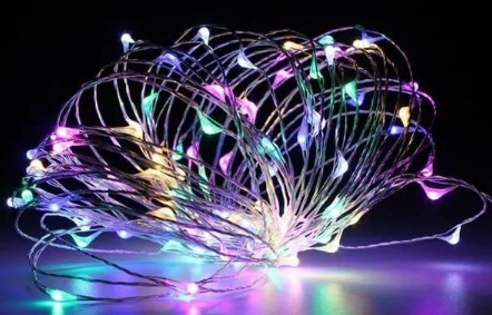 Гірлянда електрич. на бат-ці Роса 30LED мульті L-3м