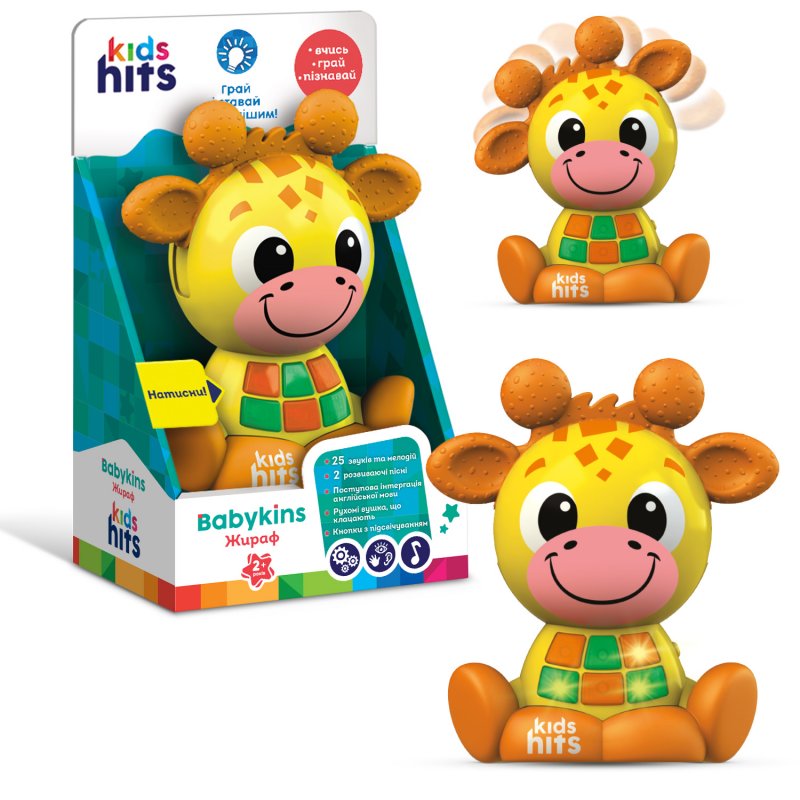 Жираф Kids Hits батар, вуха клацають, рухаються, світ., мелодії, фрази, в кор, -ці