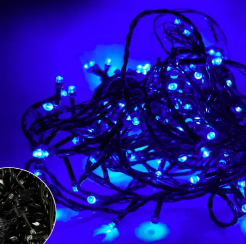 Гірлянда електрична 200 LED, чорний провід