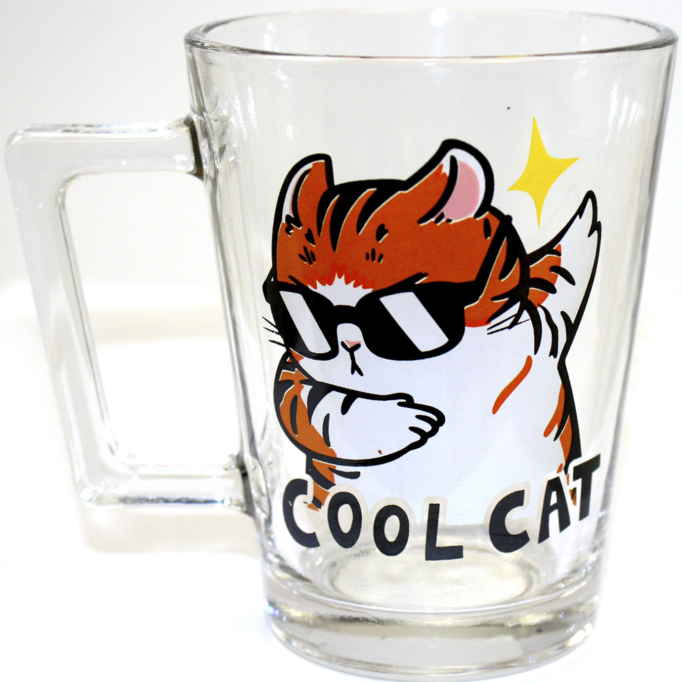 Чашка скло 270мл «Martin»«Cool cat»