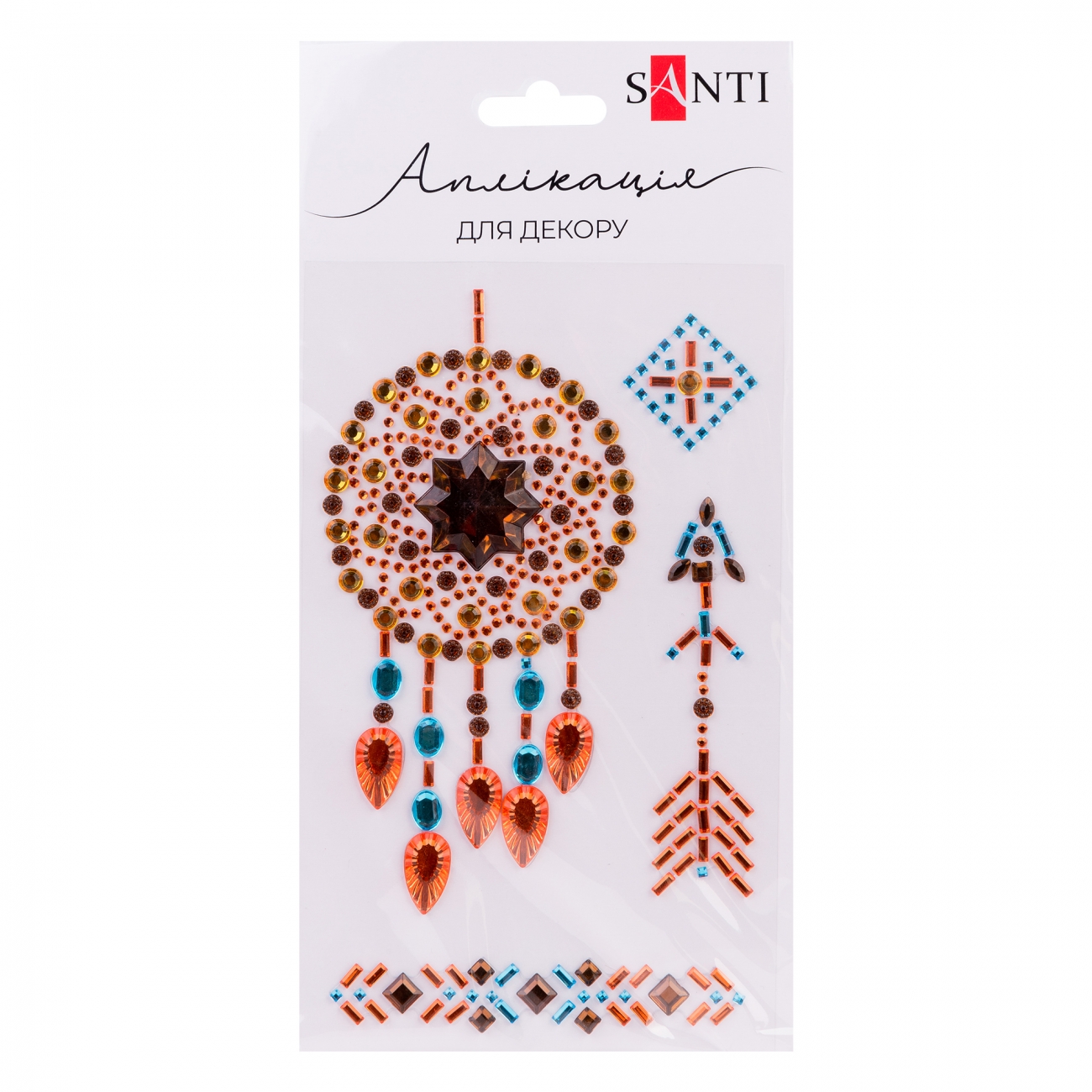 Аплікація зі стразів самоклейна Amulet 9,5×15см