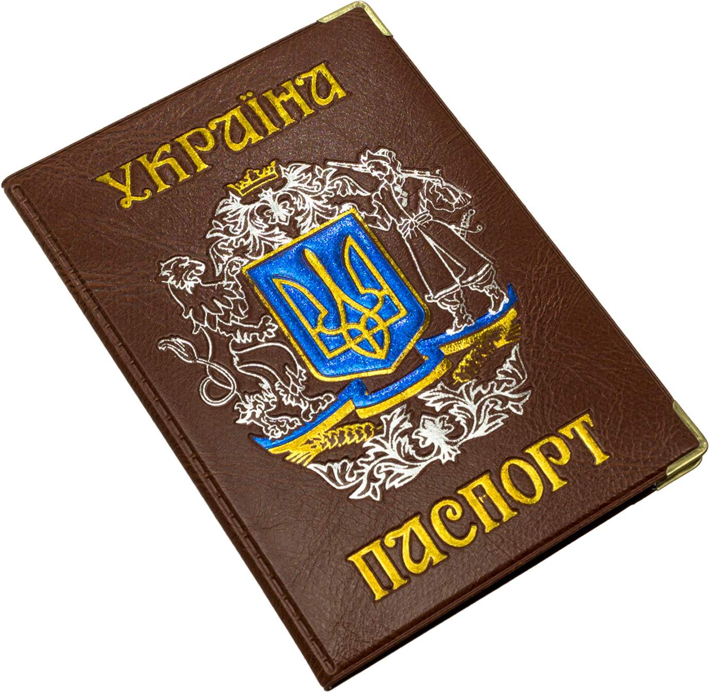 Обкладинка на Паспорт України «Козак»шкірзамінник