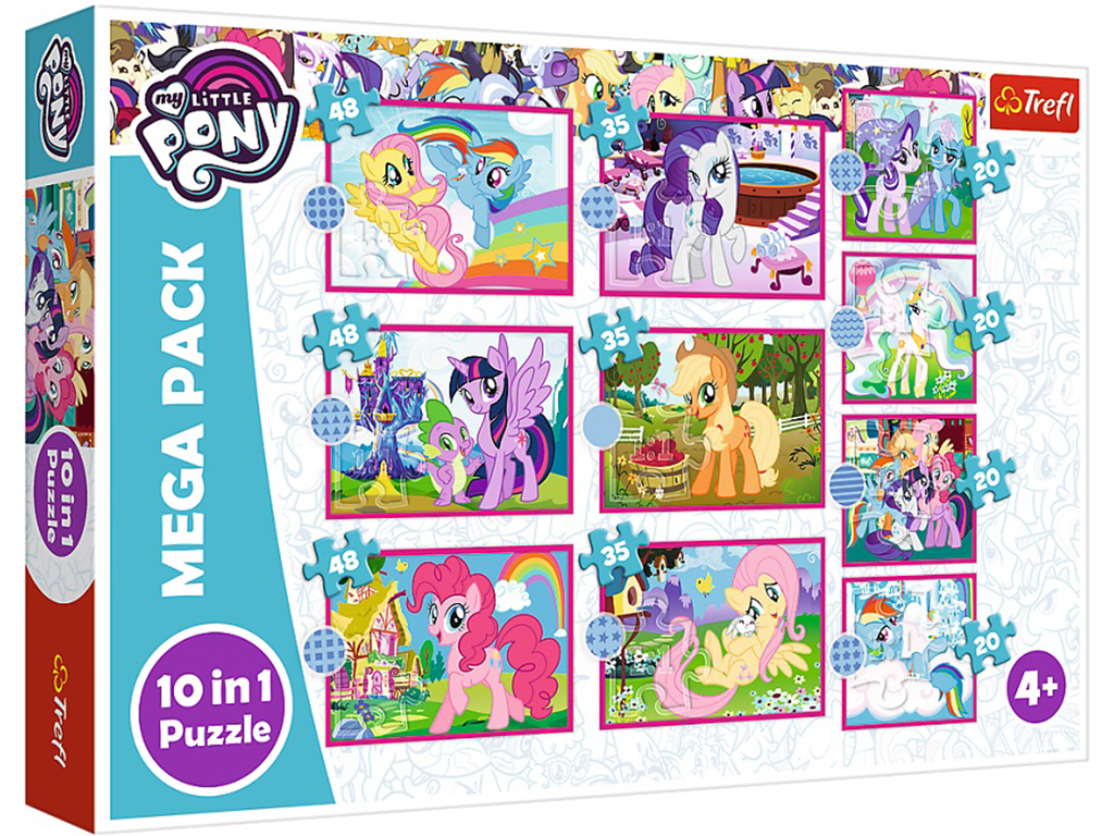 Пазли 10в1 Щасливі Поні.Hasbro