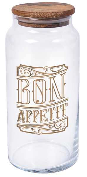 Банка скло «Herevin Bon Appetit» 0,89л з кришкою