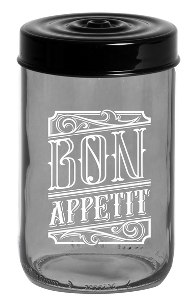 Банка скло «Herevin Transparent Grey» 0,66л