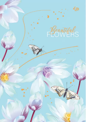 Блокнот А5 48 аркушів клітинка «Spring flowers» lotus