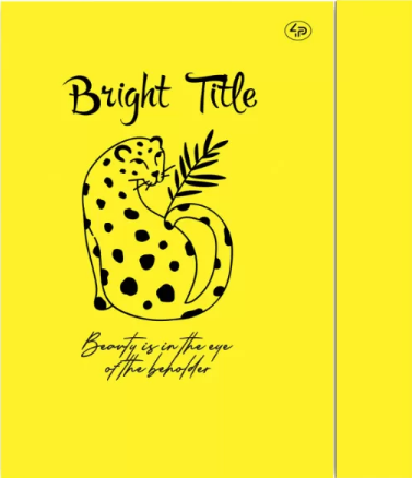 Блокнот В6 56 аркушів б/лінія «Bright Title note» jaguar