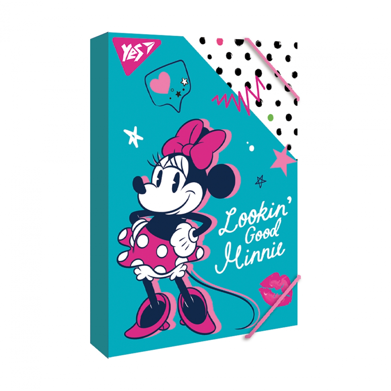 Папка для зош. В5 «Minnie Mouse» на резинці картон