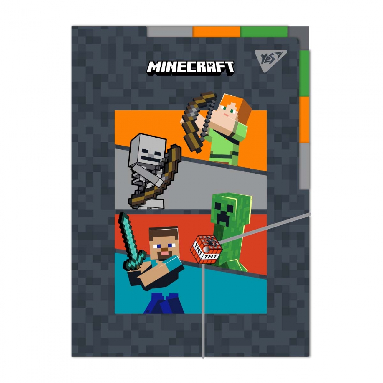 Папка А4 «Minecraft» на резинці з розд.