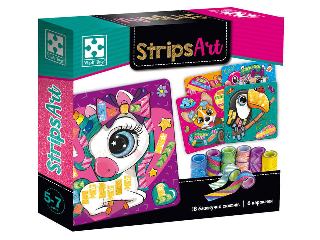 Набір для творчості «Strips Art. Щасливі мордочки» укр