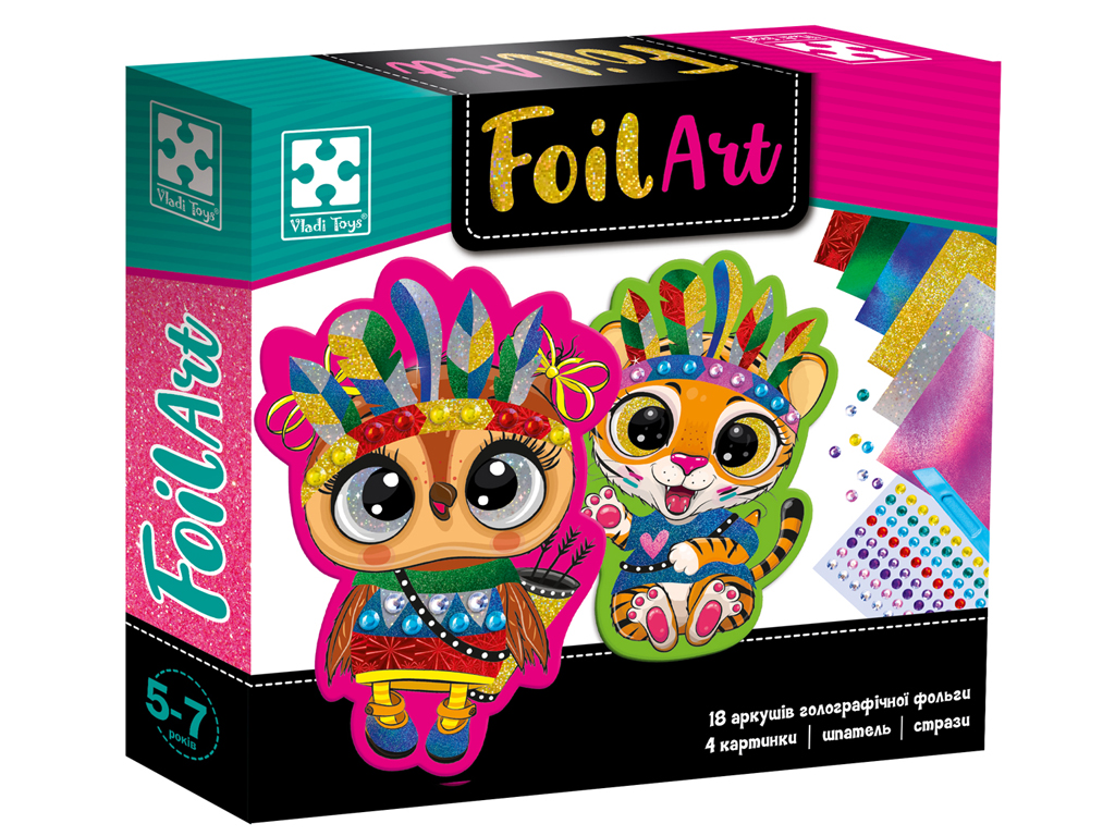 Набір для творчості «Foil Art. Шалені індіанці» укр