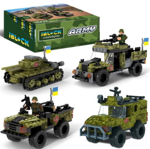 Конструктор Армія 122-161дет., 4вида, в дисплеї44,2×19,5×14,5см КІ