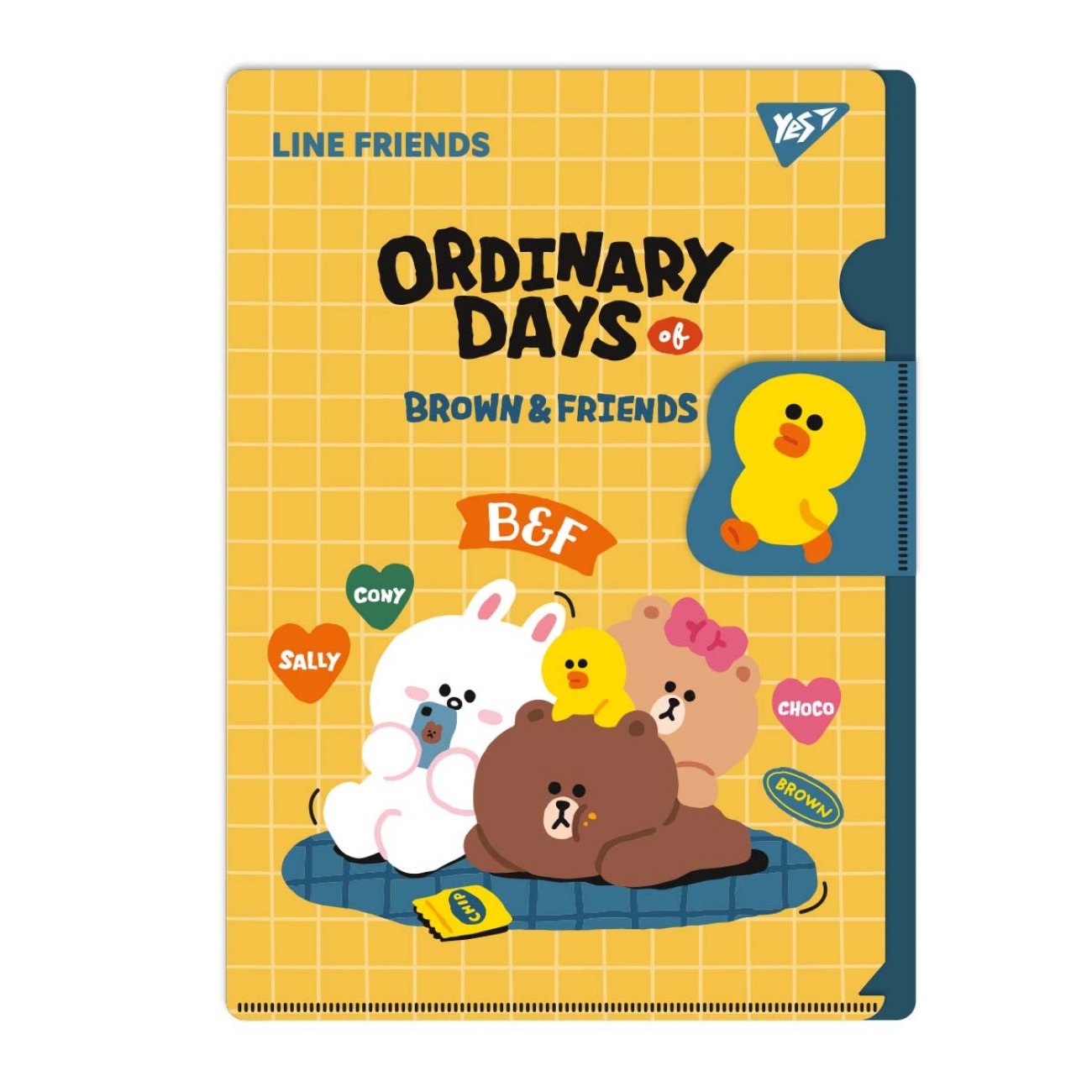 Папка-куточок Line Friends А4 з клапаном