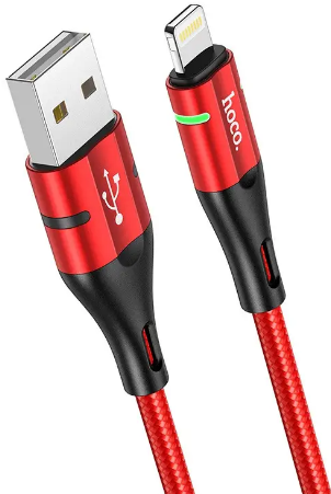 Кабель USB > lightning U93 1.2м red/black