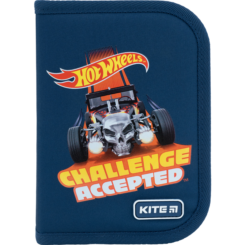 Пенал Hot Wheels 1 відділення, без наповнення, з 1 відворотом