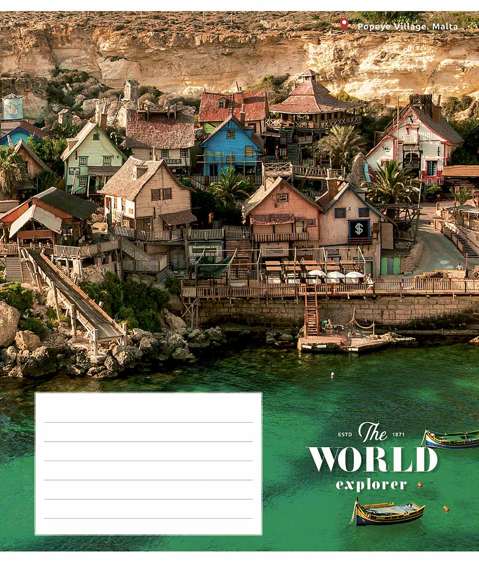 Зошит 36 аркушів клітинка «World Explorer» ВД-лак