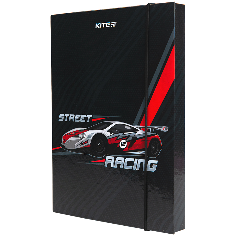 Папка для зош. В5 «Racing» на резинці картон
