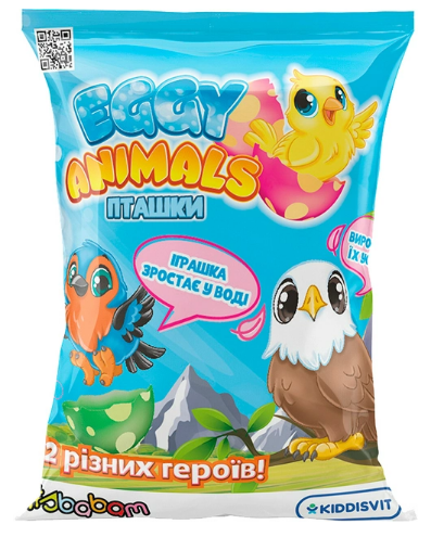 Іграшка, що зростає, в яйці «Eggy Animals» - Пташки