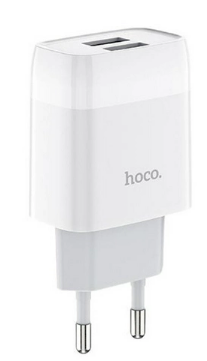 Зарядний пристрій 2USB 2.4A white