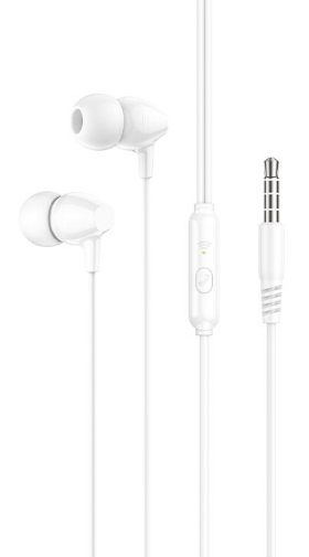 Навушники вакуумні M94 1,2м white+мікрофон