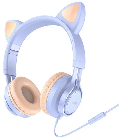 Навушники W36 Cat BT dream blue+мікрофон