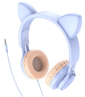 Навушники W36 Cat midnight blue+мікрофон