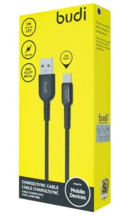 Кабель USB > Type C Budi 1м