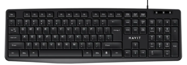 Клавіатура HV-KB2006 USB black