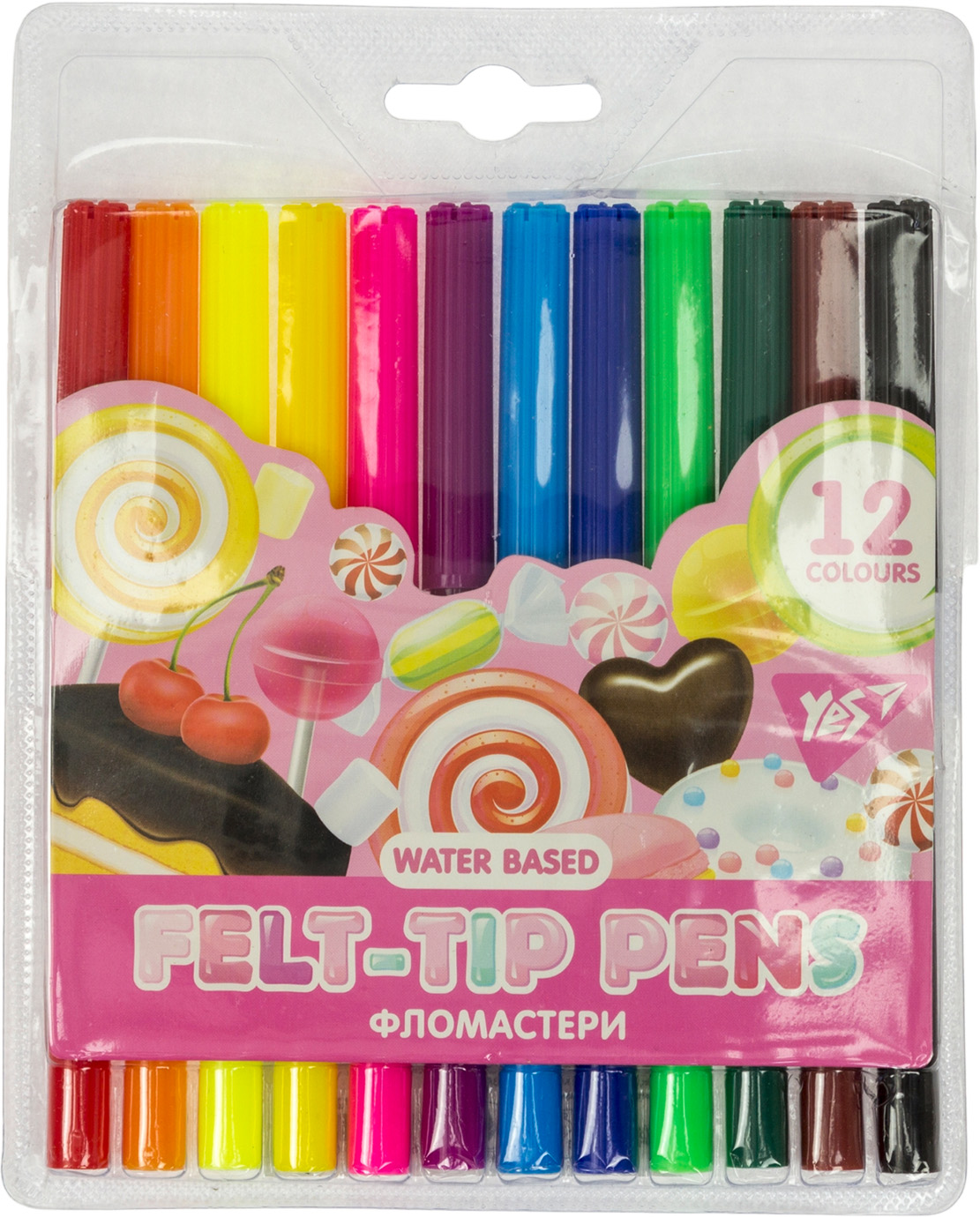 Фломастери 12 кольорів «Sweet Cream»