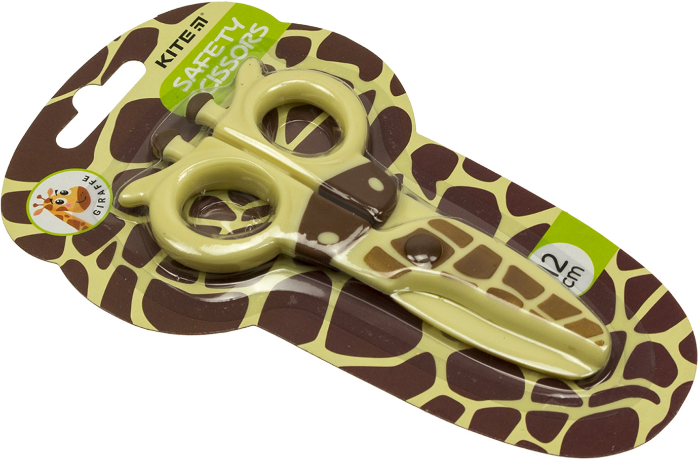 Ножиці дитячі Giraffe 12см, пластикові. безпечні