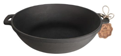 Сковорідка чавунна лита 20×4см з кришкою