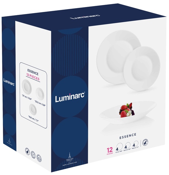Сервіз столовий скло 12 предметів «Luminarc. Essence»
