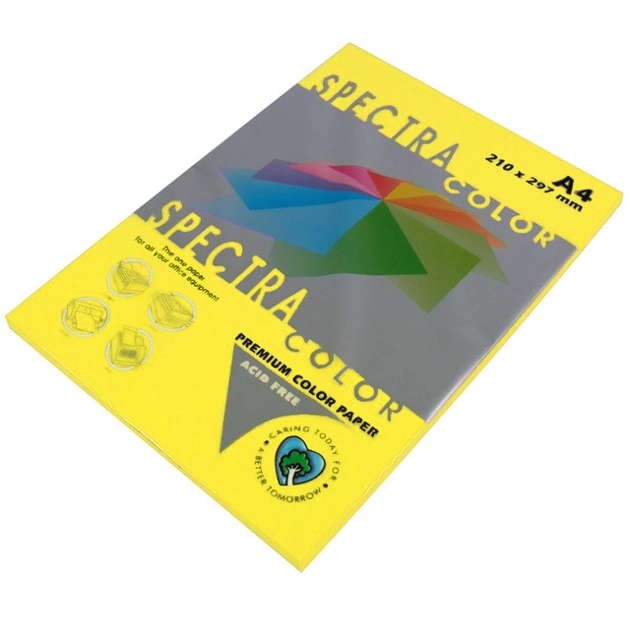 Папір кольоровий А4 75 г/м неон Spectra Color Yellow 363 жовтий