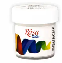 Гуашева фарба «Rosa Studio» білила титанові 20мл