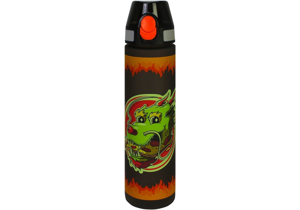Пляшка для води тританова 750мл Fire Dragon чорна