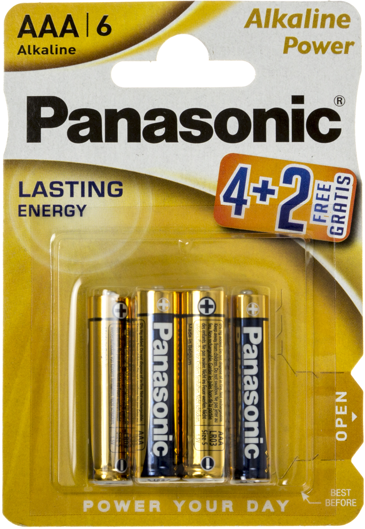 Батарейки Alkaline Power LR-03/блістер 4+2 шт