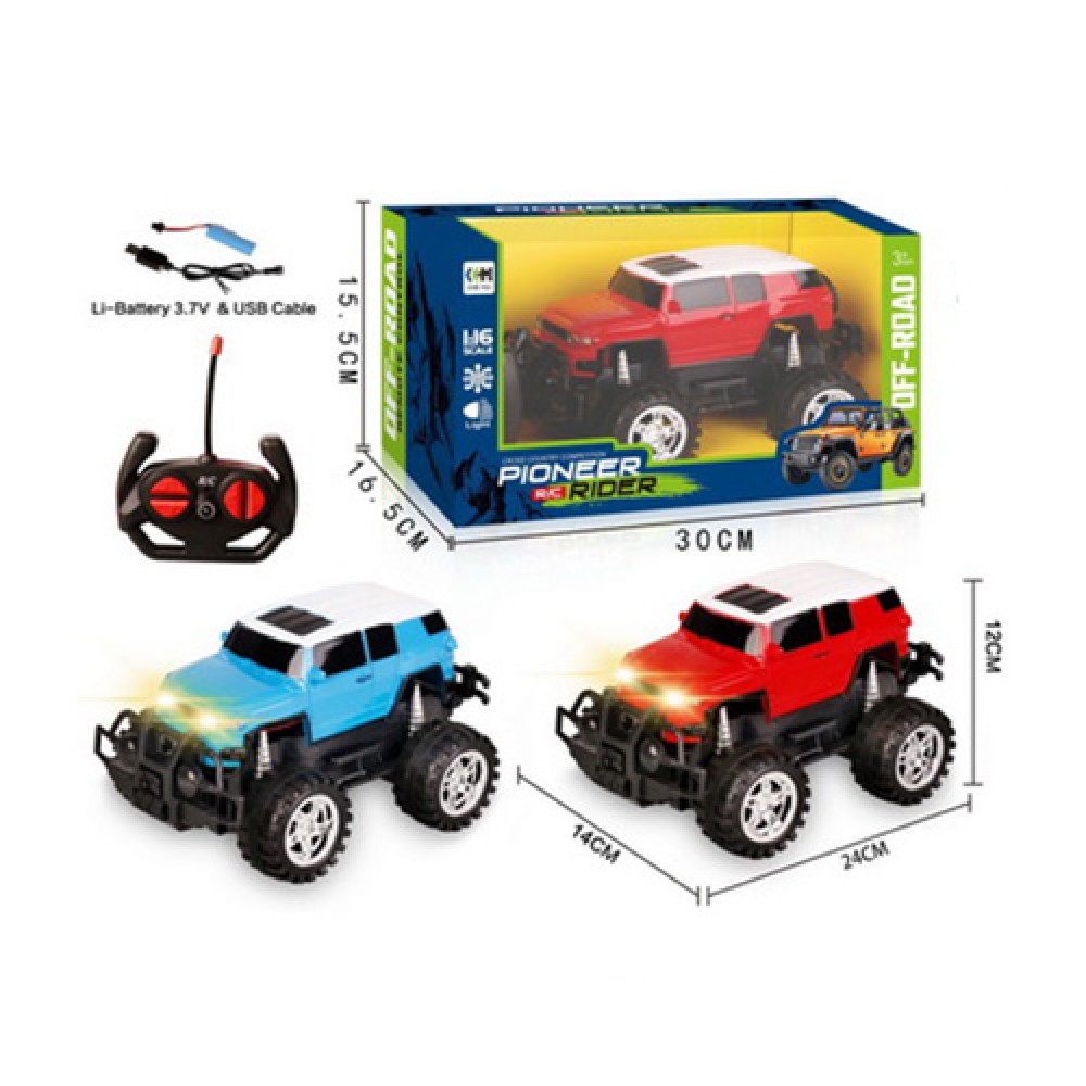 Джип RK (1:16) 22см, світ., USB заряд, в коробці, 2 кольори, 30×16,5×15,5см