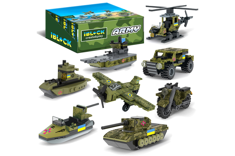 Конструктор Армія 30-90дет., в дисплеї, 33,2×21,5×13,5см КІ